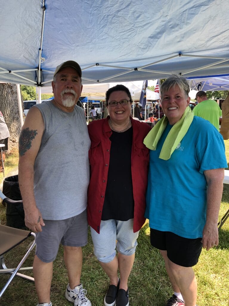 The Inception Of The Gene Potts Memorial Steak Cookoff: A Celebration Of Life And Friendship 15 Trinidad Rodriguez, Carrie Potts and Renee Rodriguez